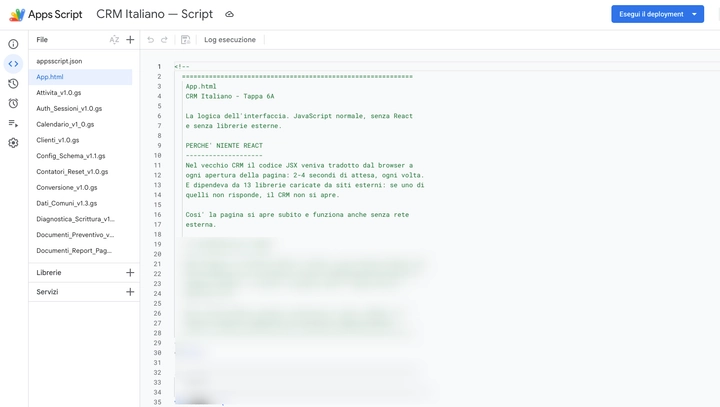 Apps Script Gestionale per freelance su Google Workspace