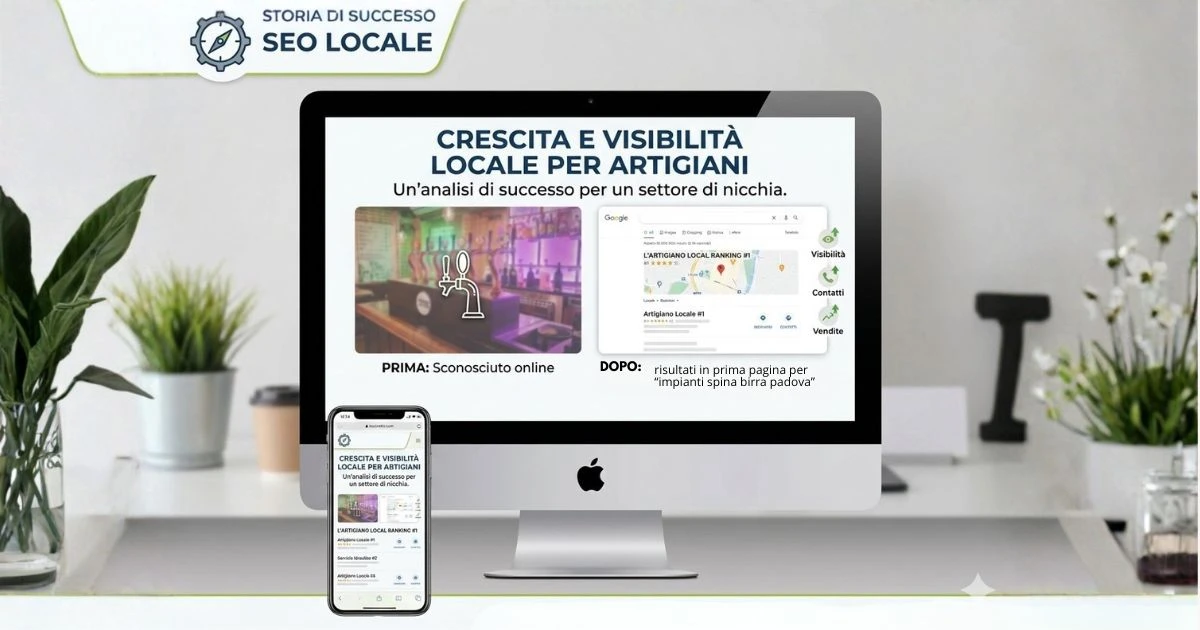 SEO locale per artigiano: prima pagina su Google con keyword specifiche